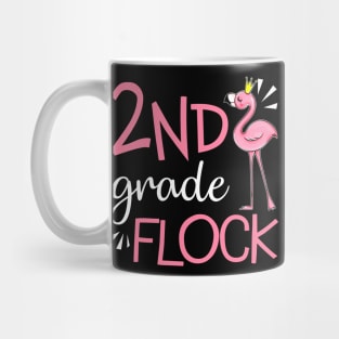 Flamingo Back To School 2nd Second Grade Flock Mug